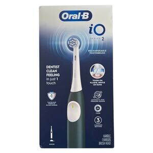 Oral-B iO Rechargeable Electric Powered Toothbrush, Forest Green
